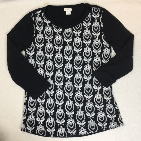 J Crew Factory Embroidered Front Tee - Picture 7 of 7